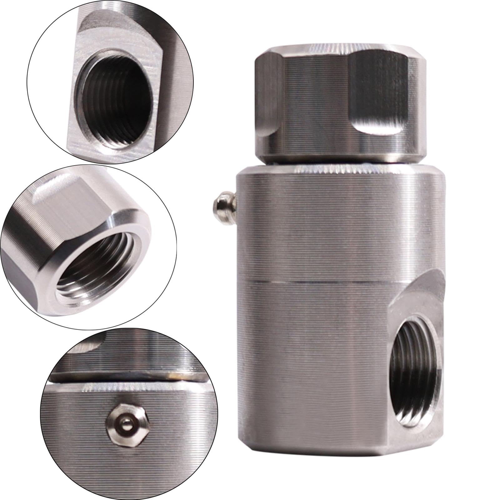 Colcolo Conector de unión giratoria de Carrete de Manguera 1/2 Pulgada Multi -Propósito Conexión rápida Conectación giratoria para el Patio Riego Fuera del, Hilo Femenino