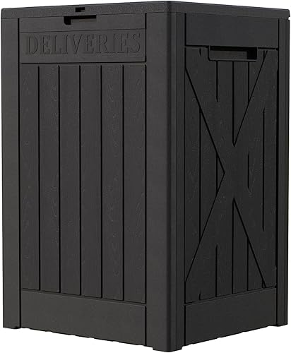 Miniatura 9 de Patiowell Caja de resina de 30 galones, caja de almacenamiento al aire libre para muebles de patio, entregas, suministros de piscina, impermeable y