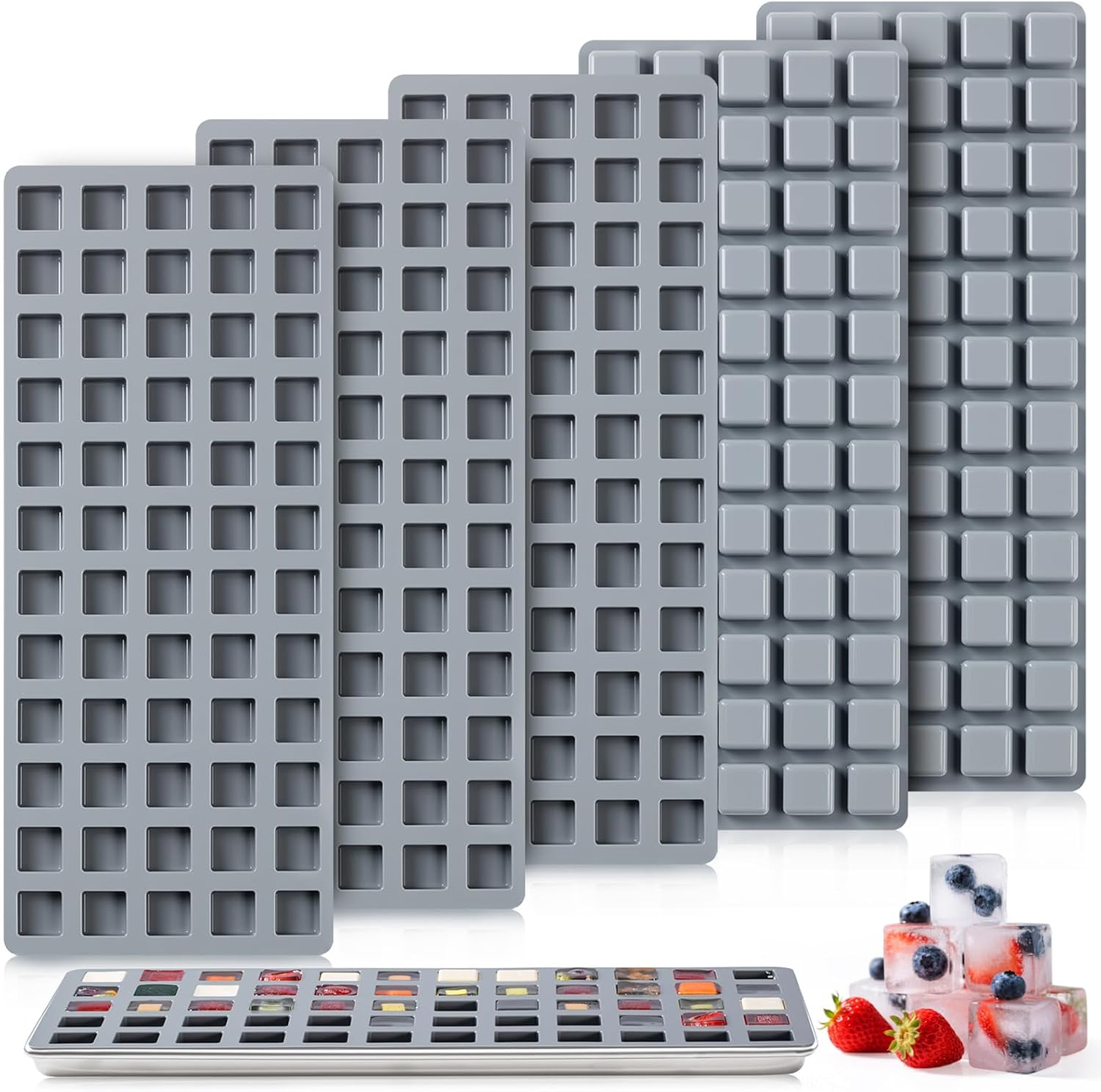 5 Pack Silicone food molds for harvest right freeze dryer medium trays, Silicone tray dividers for Harvest right freeze dryer accessories