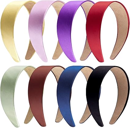 Duufin 8 Pieces Satin Headband 4cm Colourful Non Slip Wide Headbands Diy Headband For Women And Girls 8 Colours Amazon Co Uk Beauty Duufin 8 Pieces Satin Headband 4cm Colourful Non Slip Wide Headbands Diy Headband For Women And Girls 8 Colours Amazon Co Uk Beauty