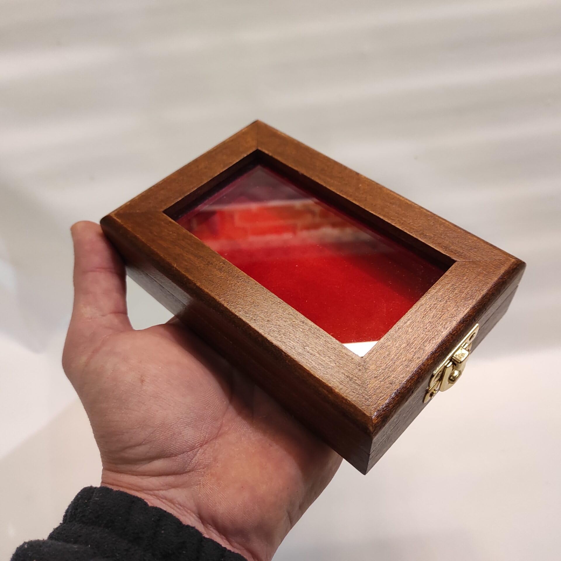 Écrin pour médaille avec Ruban en Bois et Velours, Coffret Artisanal Fait Main, médaille Sportive Militaire Collection, Fabrication Italienne