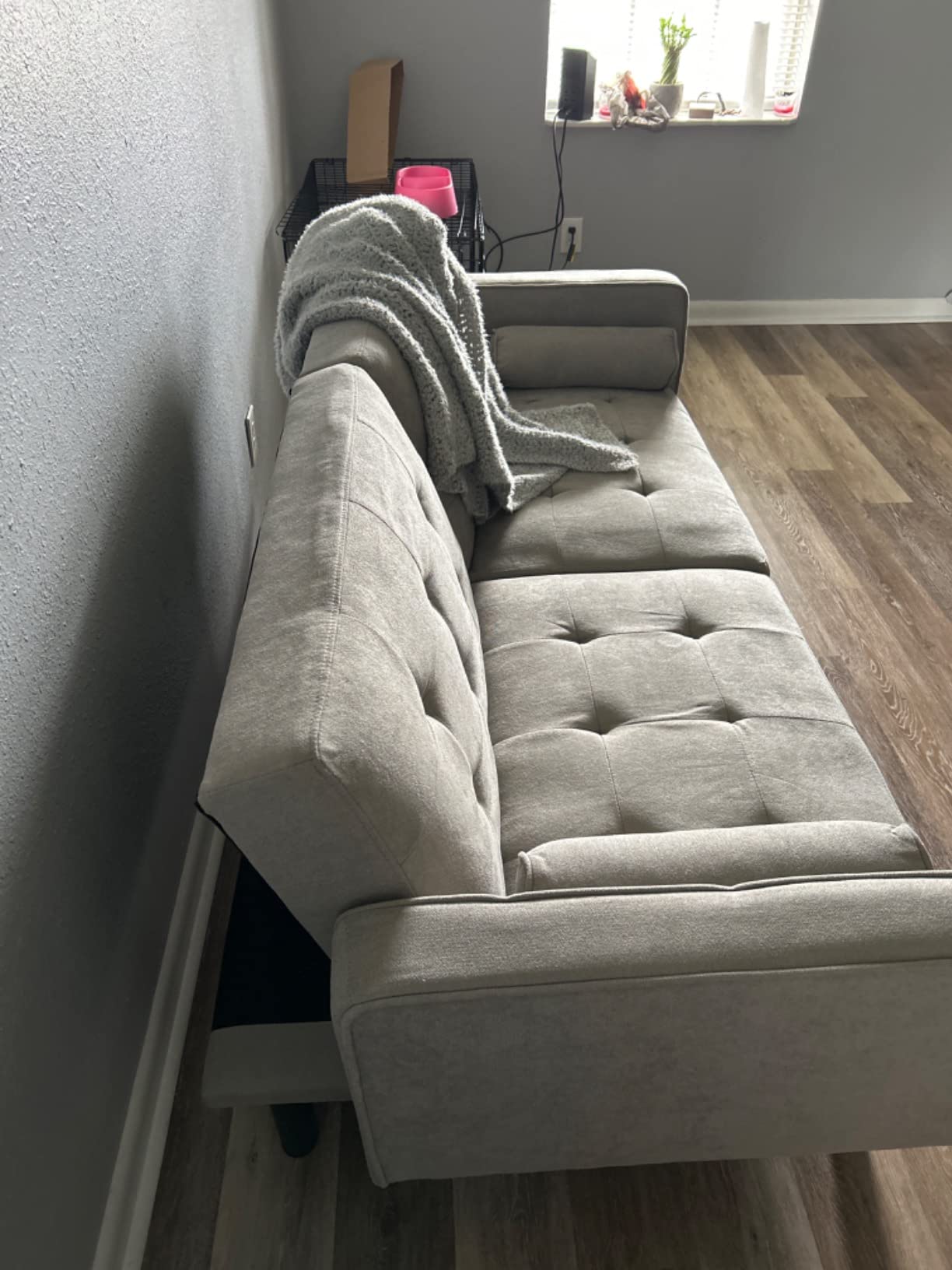 37/mo Finance Furmax Convertible Sofa Bed, Modern Fabric Folding