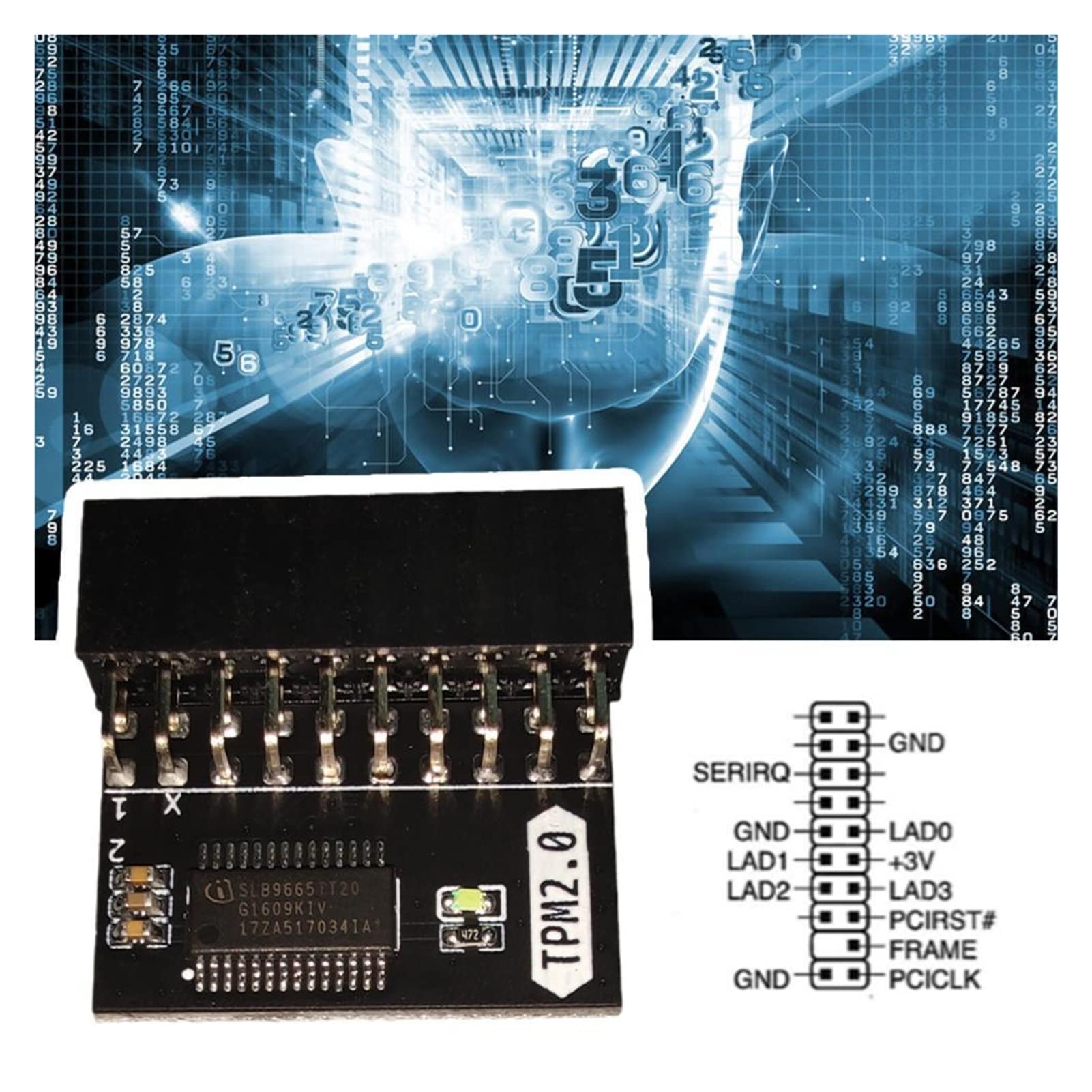 Modulo Di Protezione A 20pin Per ASUS TPM-L R2.0/Gigabyte GC - Foto 2