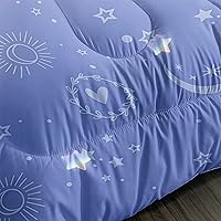 Vista 265 de CVHOUSE Juego de ropa de cama con diseño de panda, juego de edredón individual con panda y 2 fundas de almohada, lindo juego de colcha kawaii