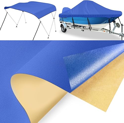 Miniatura 8 de Kit de reparación de cubierta de barco, 600D Super Stick Autoadhesivo Kit de reparación de cubierta de barco para reparar cubierta de piscina,