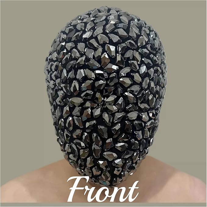 Máscara facial de púas para Halloween Punk Gótico Steampunk miniatura 2