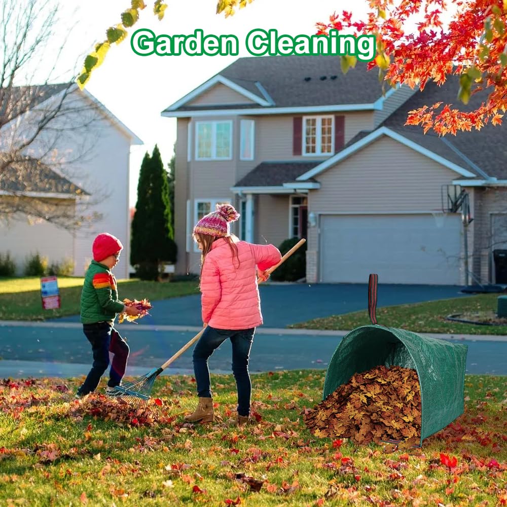 LEKEFETO Gartenmüllsäcke 150 Liter - 3er Set Wiederverwendbar & Witterungsbeständig