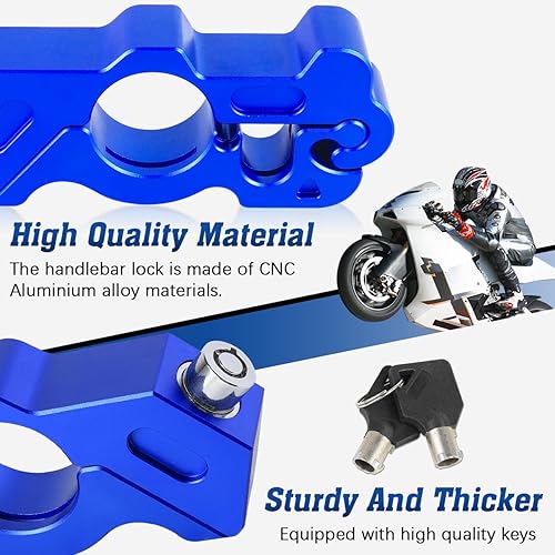 Miniatura 2 de Cerradura de casco de motocicleta resistente antirrobo, agarre de palanca de freno, dispositivo de bloqueo compatible con motocicletas, motos,