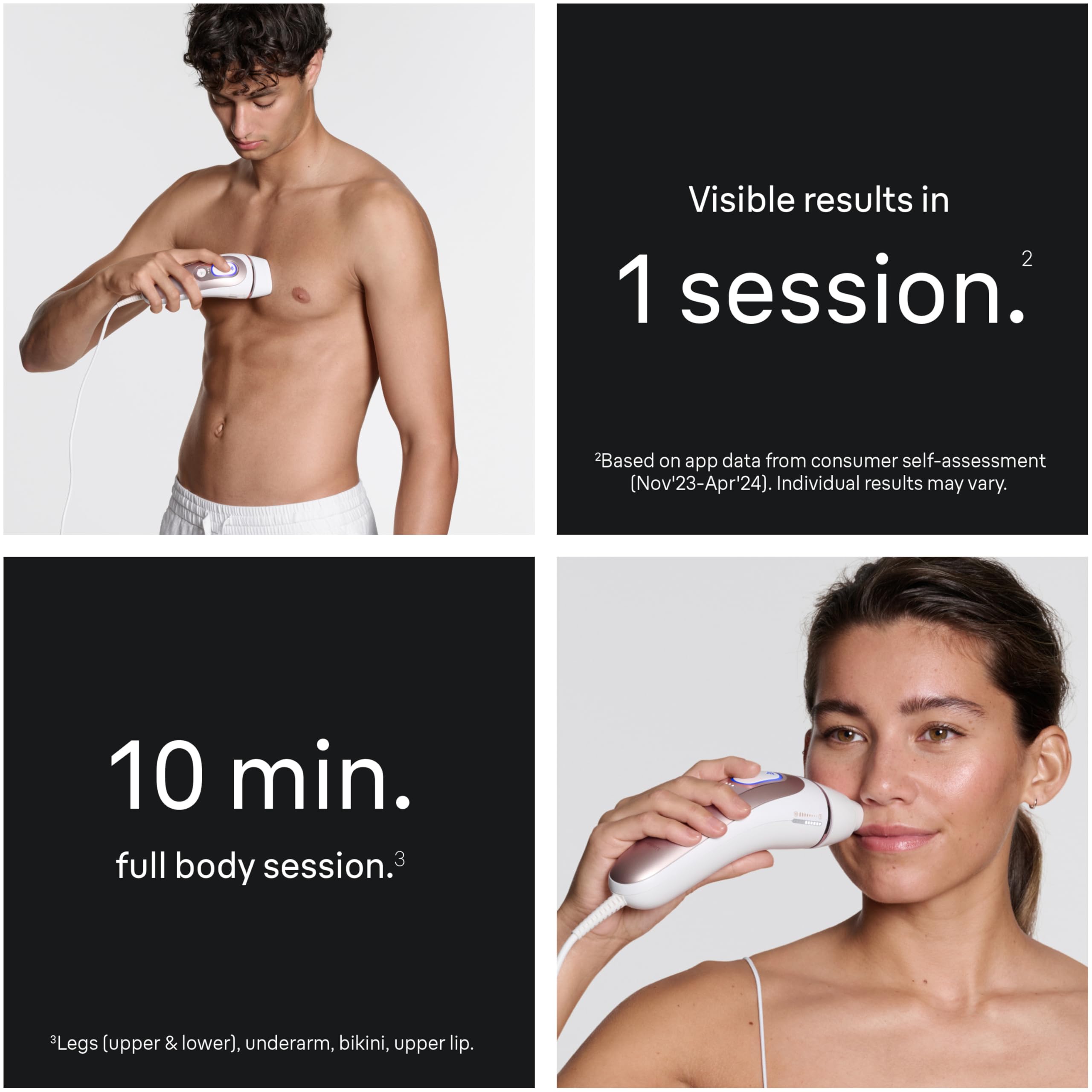 BRUN　PL7243 Braun Smart IPL Laser Hair Removal Device for Women, Skin i·Expert