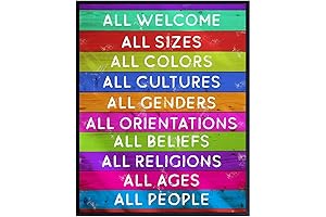 PRIDE Poster: Welcome Sign for Inclusivity and Diversity