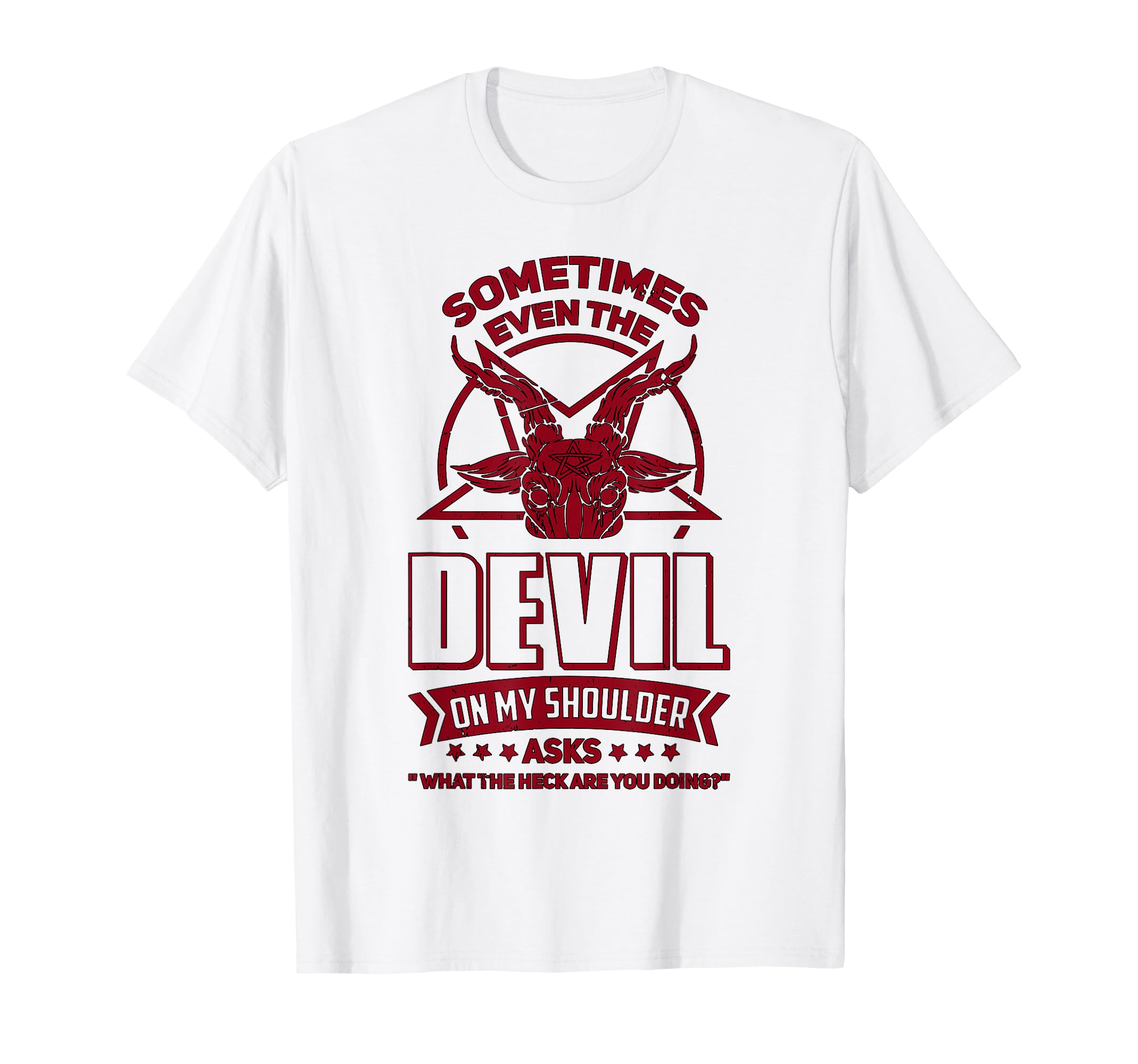 Amazon | 悪魔主義 ゴスヘイル サタンデビル wh Tシャツ | Tシャツ 