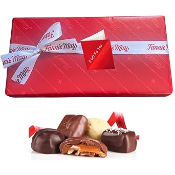 Fannie May Heritage Collection was Colonial Assortment Signature - Pixies - Trinidads - Buttercreams - Print 1 lb. Box - Gift Basket with Gift Tag & Insulated Box