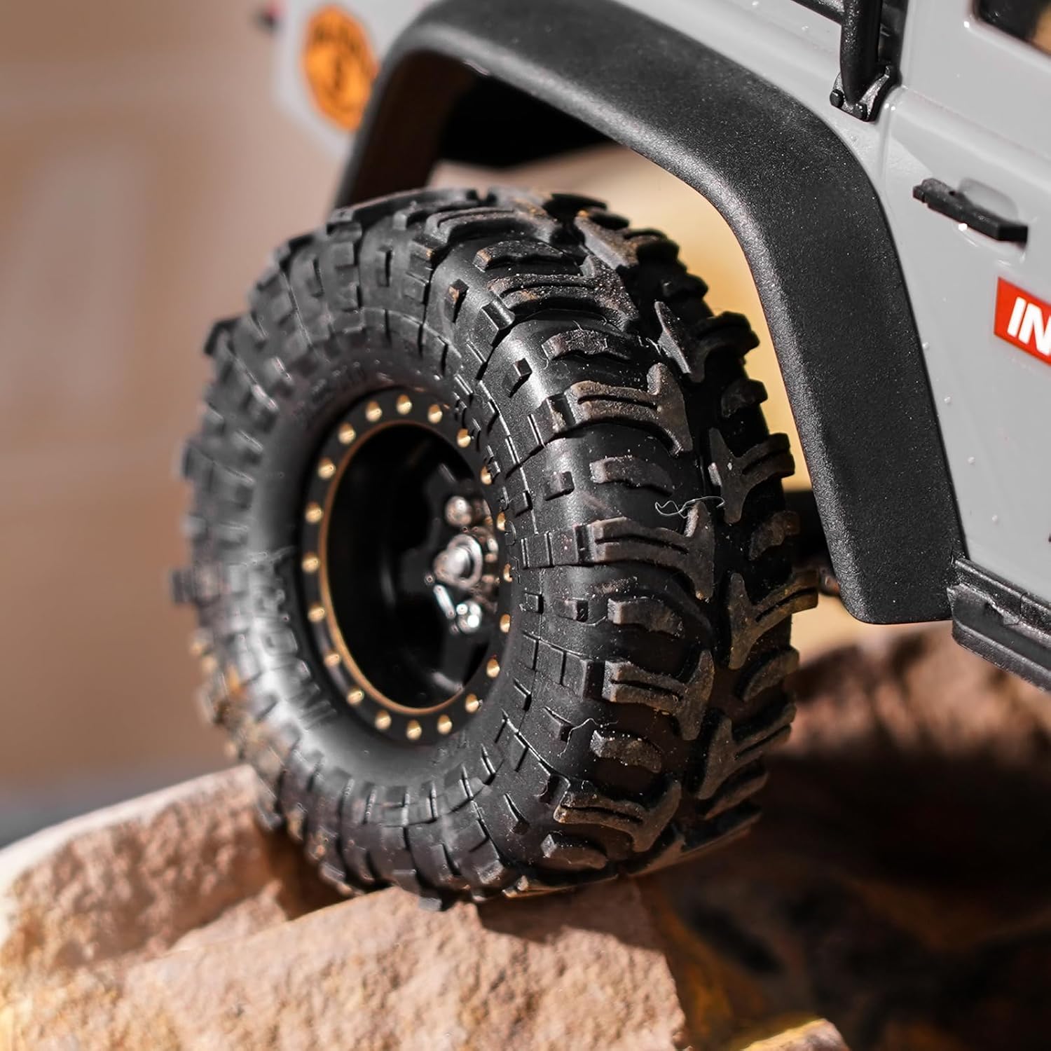 INJORA 1.0" HAMROK Tires 57 * 22mm for 1/18 1/24 TRX4M SCX24 RC Crawlers (T1027)