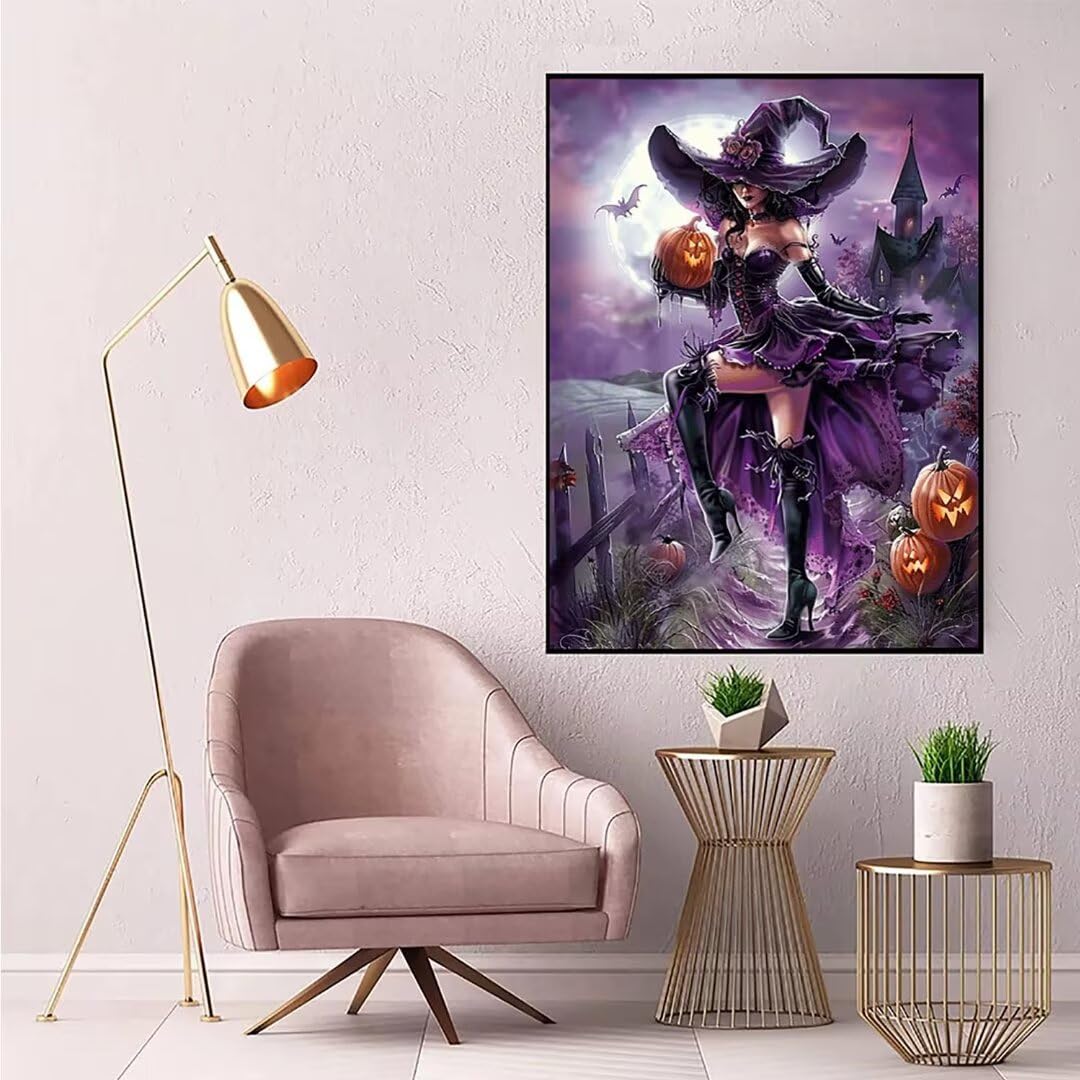 Kits De Pintura De Diamantes Para Bricolaje, Tablero Mágico Vintage De Ouija, Calavera De Halloween, Arte De Diamantes Para Adultos Y Niños, Pintura Redonda Completa Por Números, Imágenes Artísticas