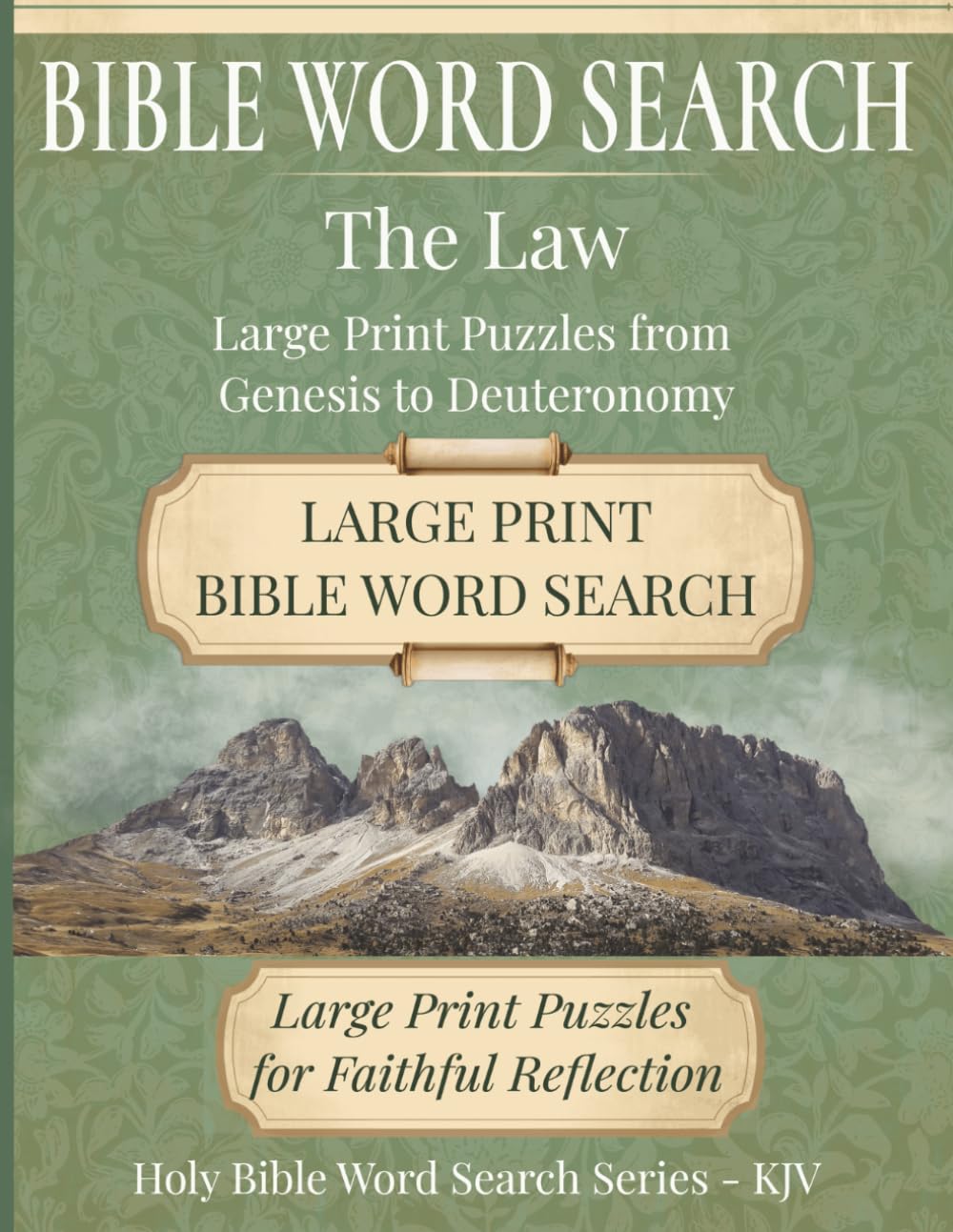 Bible Word Search: The Law: Large Print Puzzles from Genesis to Deuteronomy | 8.5"x11", 153 pages | Perfect gift for bible study groups and spiritual development