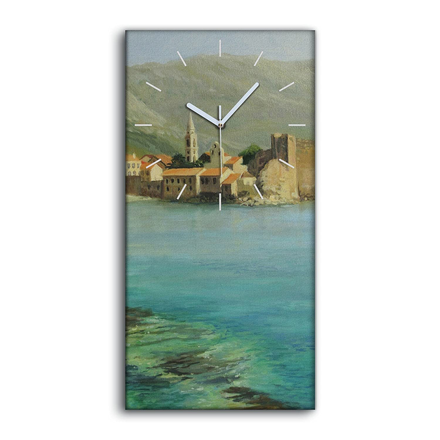Horloge sur toile ne pas tic tac silence decoration image art 30x60