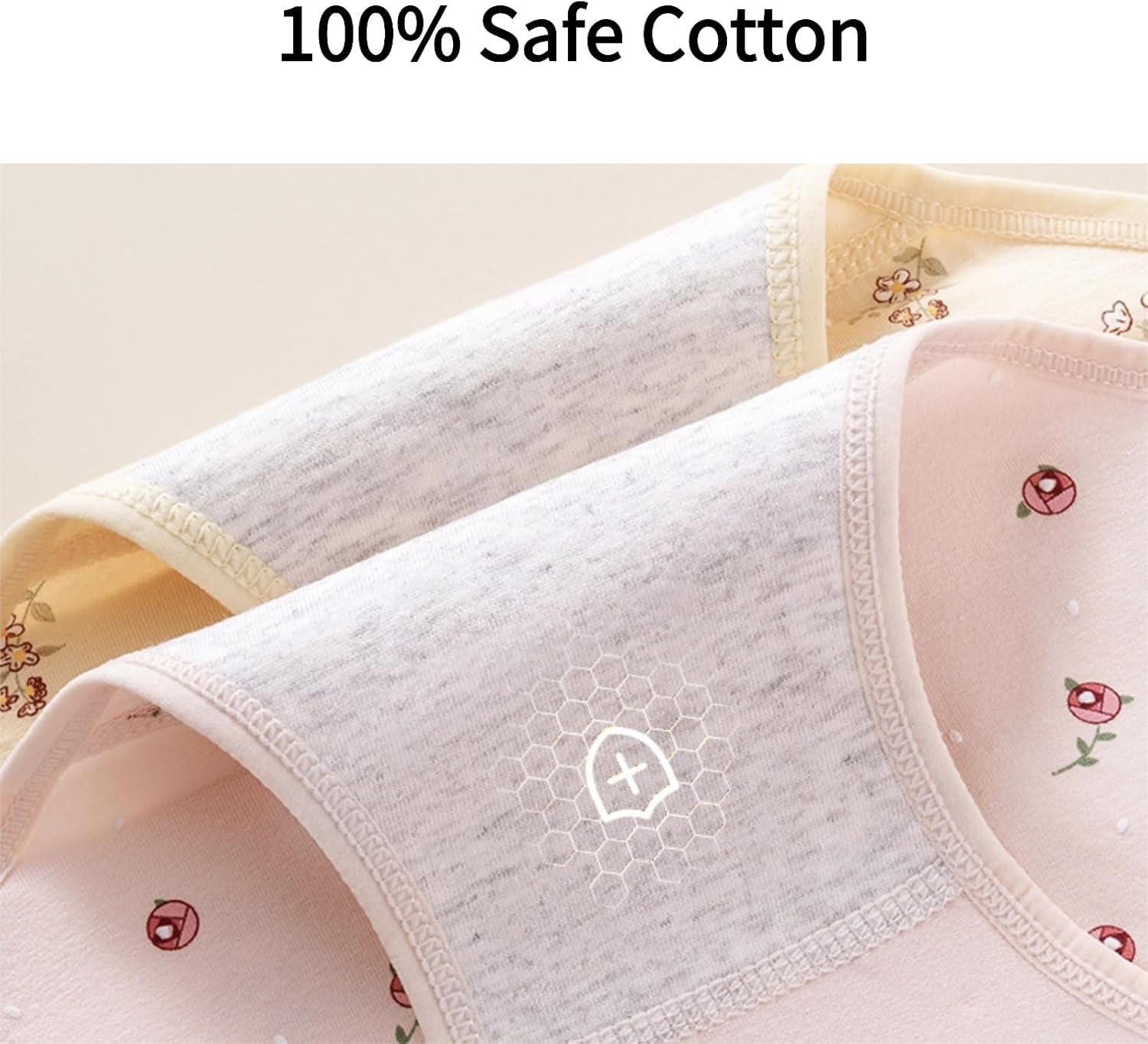 Womens Soft Cotton Cute Floral Frilly Panties 5 Pack Seamless Stretchy Sweet Flower Teens Breathable Girl's Underwear
