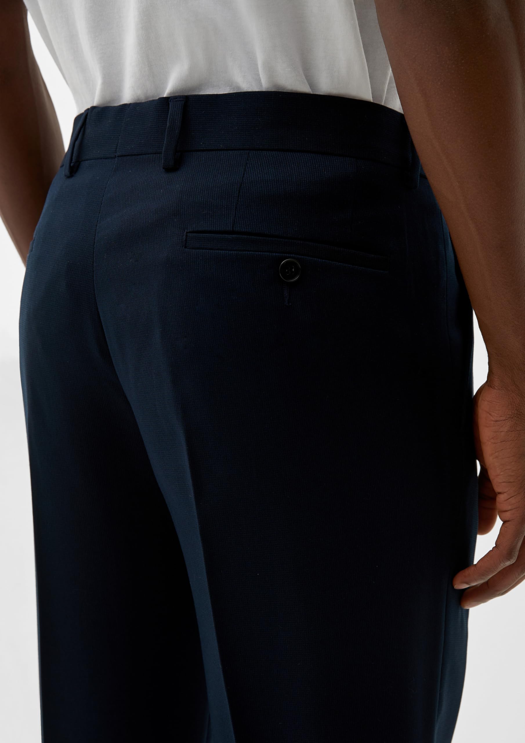s.Oliver BLACK LABEL Suit Trousers with Stretch Pantalones De Traje para Hombre