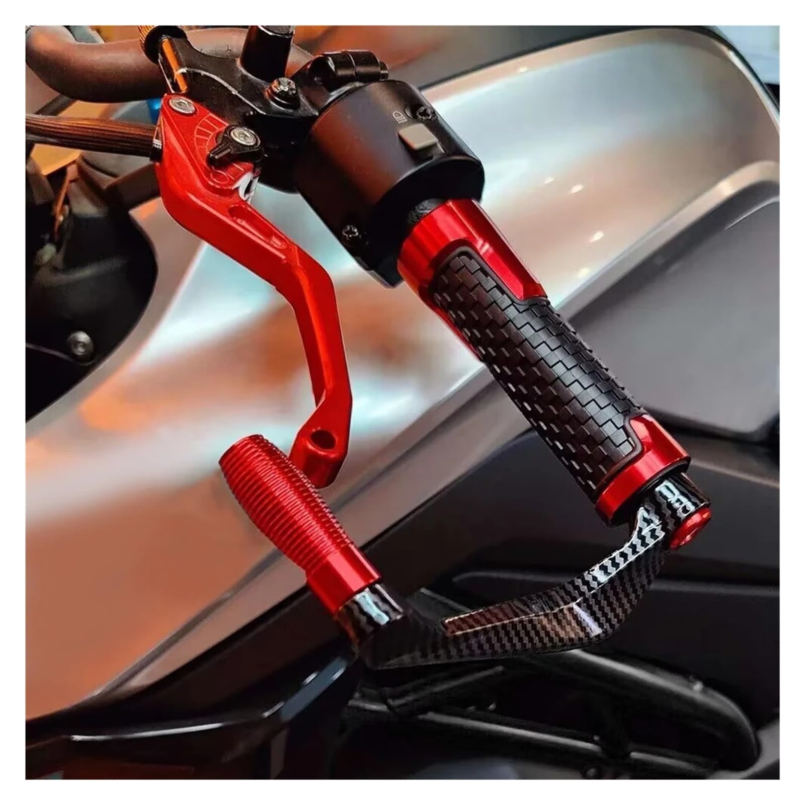 Paramani Moto PER DUCATI 400 620 695 696 750 796 797 821 900 937 PER MONSTER Protezione Manopole Manubrio Moto Protezione Leve Freno Frizione Motocicletta Hand Guard(Black)