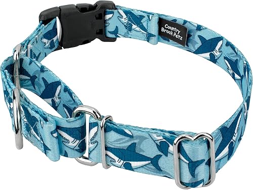 Miniatura 3 de Country Brook Petz - Collar de perro Martingale con hebilla de lujo - Colección de animales con 12 diseños salvajes 1 pulgada mediano