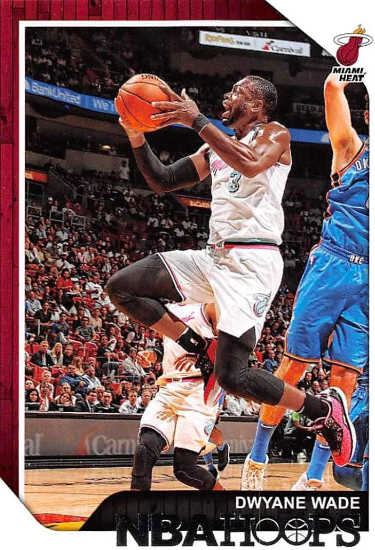 2018-19 NBA Hoops Basketball #207 Dwyane Wade Miami Heat Official Trading Card made by Panini