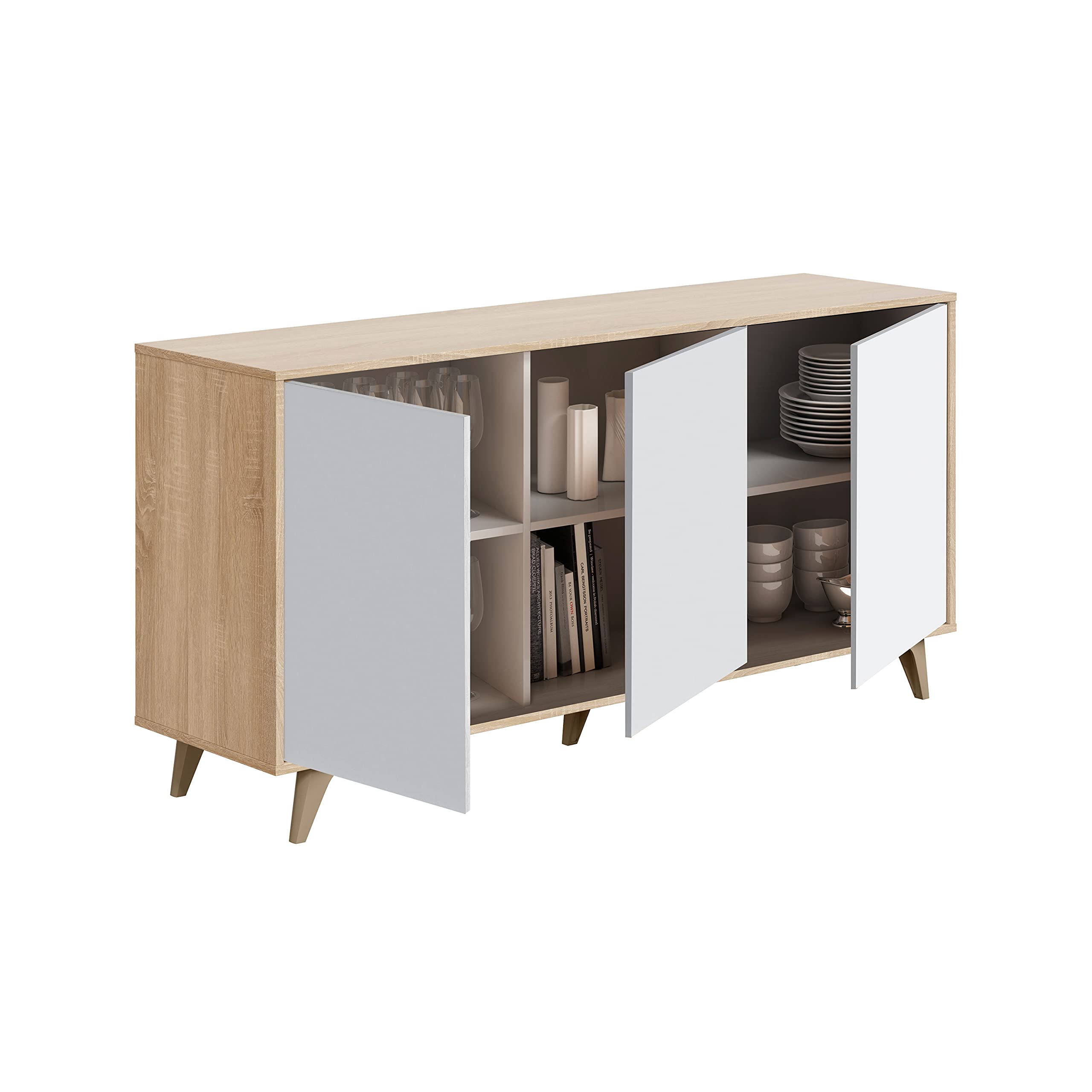 Buffet Bas Bois Et Métal Style Industriel | Livraison Gratuite