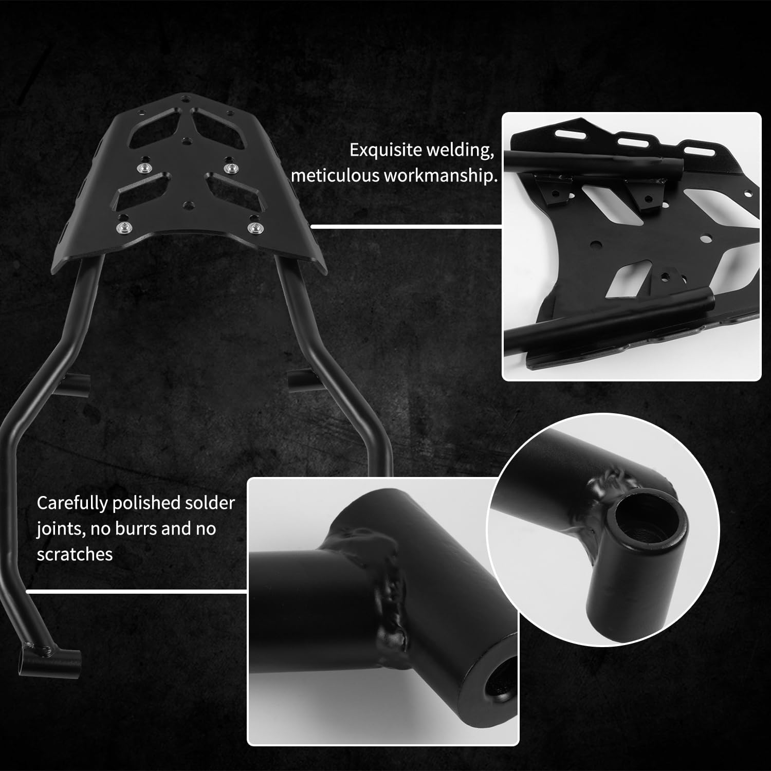 Portaequipajes Trasero para Moto Tenere 700, Barra de Estante extendida, Kit de Placa de Soporte de Montaje Superior, Barra de Agarre para Pasajero, Asiento Lateral para Tenere700 2018-2024