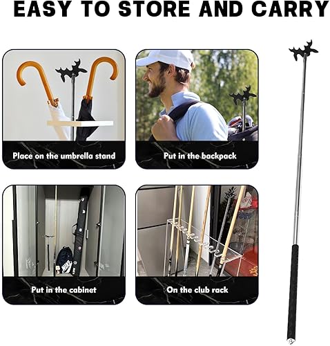 Miniatura 6 de Palo de puente retráctil para taco de billar con cabeza de plástico, 7 posiciones de disparo, accesorio para taco de billar para billar, se extiende