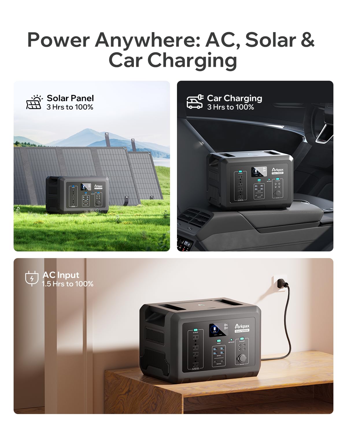 Arkpax ポータブル電源 1024Wh 1200W Amazon.co.jp: Arkpax ポータブル電源 1024Wh 大容量 リン酸鉄リチウム