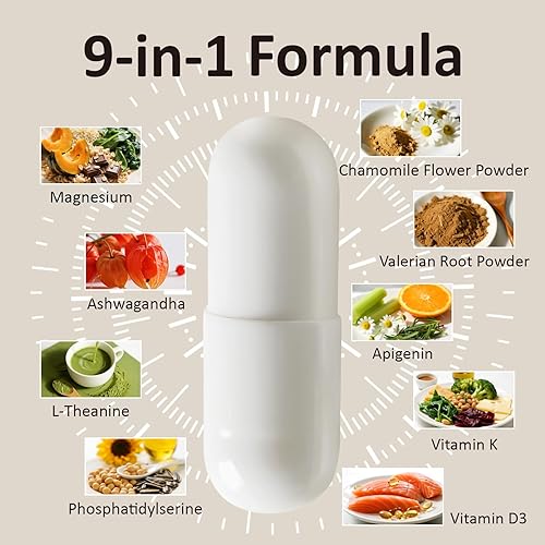 Miniatura 2 de L-treonato de magnesio  para apoyo cognitivo, suplemento de L-treonato de alta absorción para mujeres y hombres con fosfatidilserina, Ashwagandha,