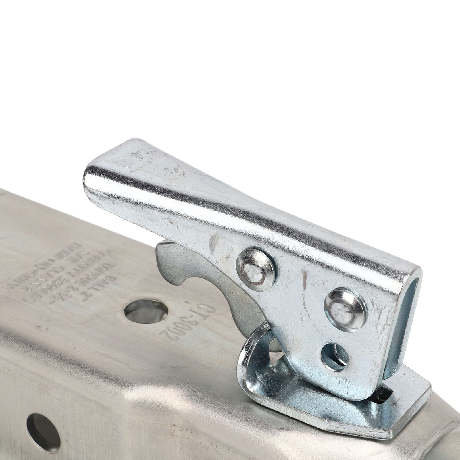 AMONIDA Łącznik Języka Przyczepy Heavy Duty do Przyczepy Kempingowej RV 2-calowa Głowica Kulowa 3500 Funtów Nośność Odporne na rdzę szerokość Kanału 63 Mm