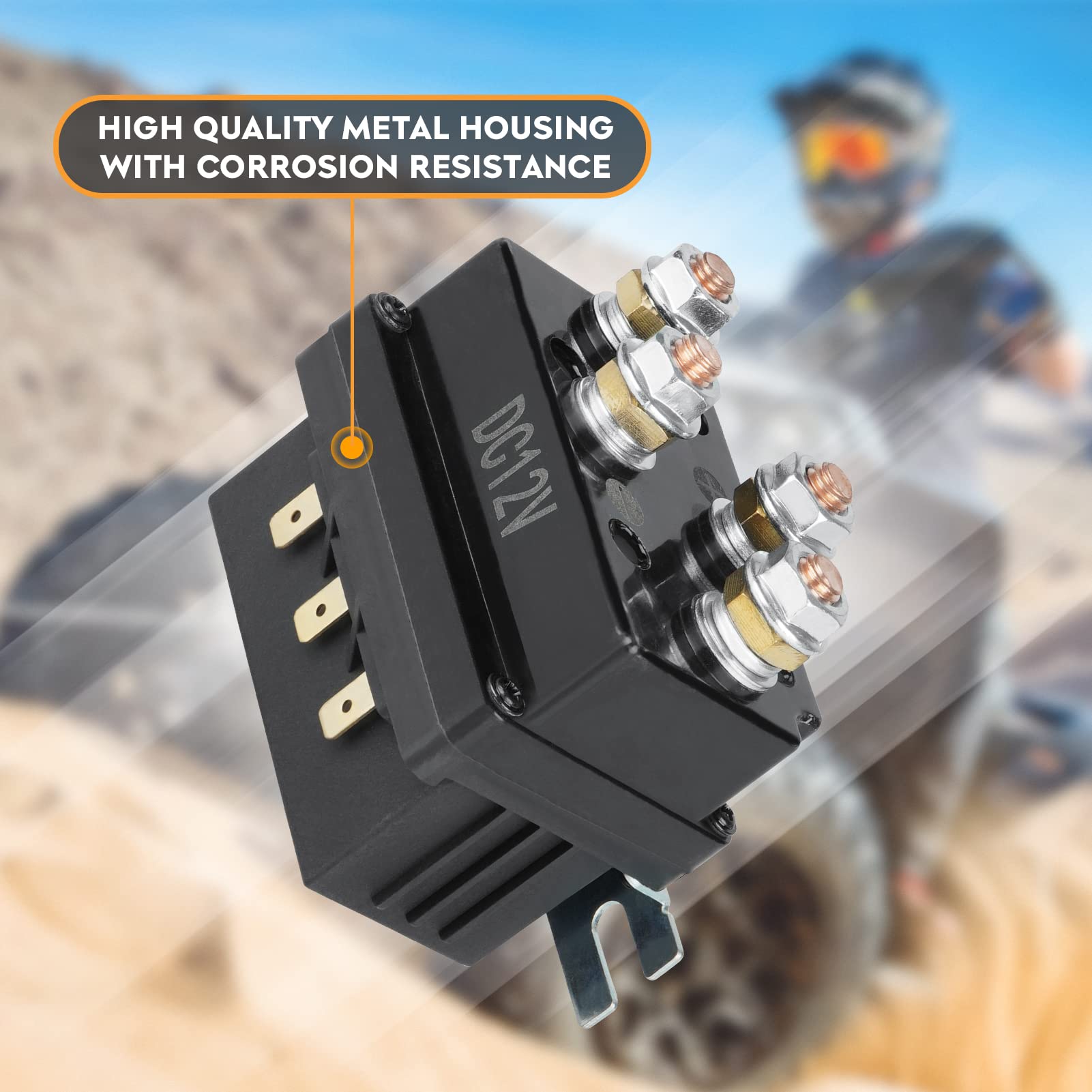 12V ATV UTV WINCH MOTOR SOLENOID RELAY CONTACTOR ROCKER SWITCH CONTROL ...