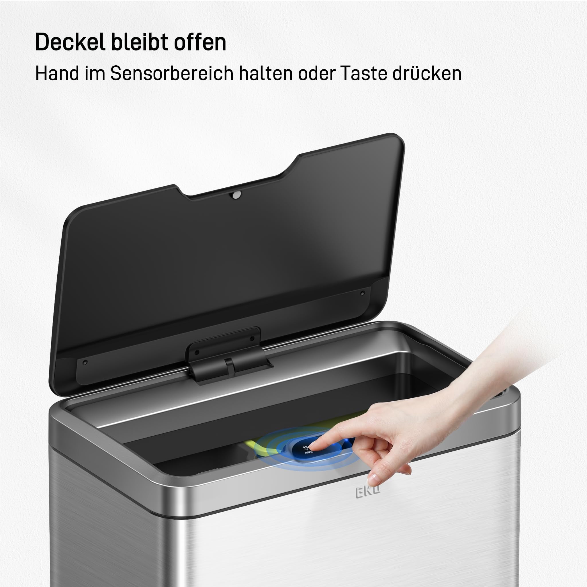 Eko Sensor Mülleimer 2 Fächer 20L – Bild 5