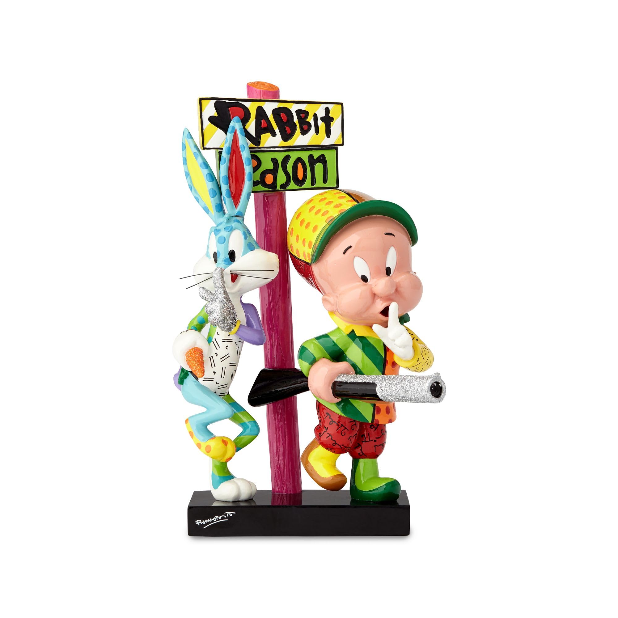 Looney Tunes by Romero Britto Elmer Fudd & Bugs Bunny Figurine