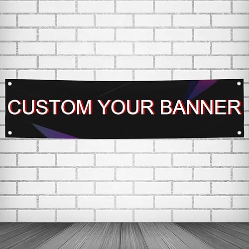 Miniatura 11 de Pancartas y letreros personalizados para exteriores, letrero con texto fotográfico, decoración del hogar, fiesta de cumpleaños, negocios, 6' X 3',4'