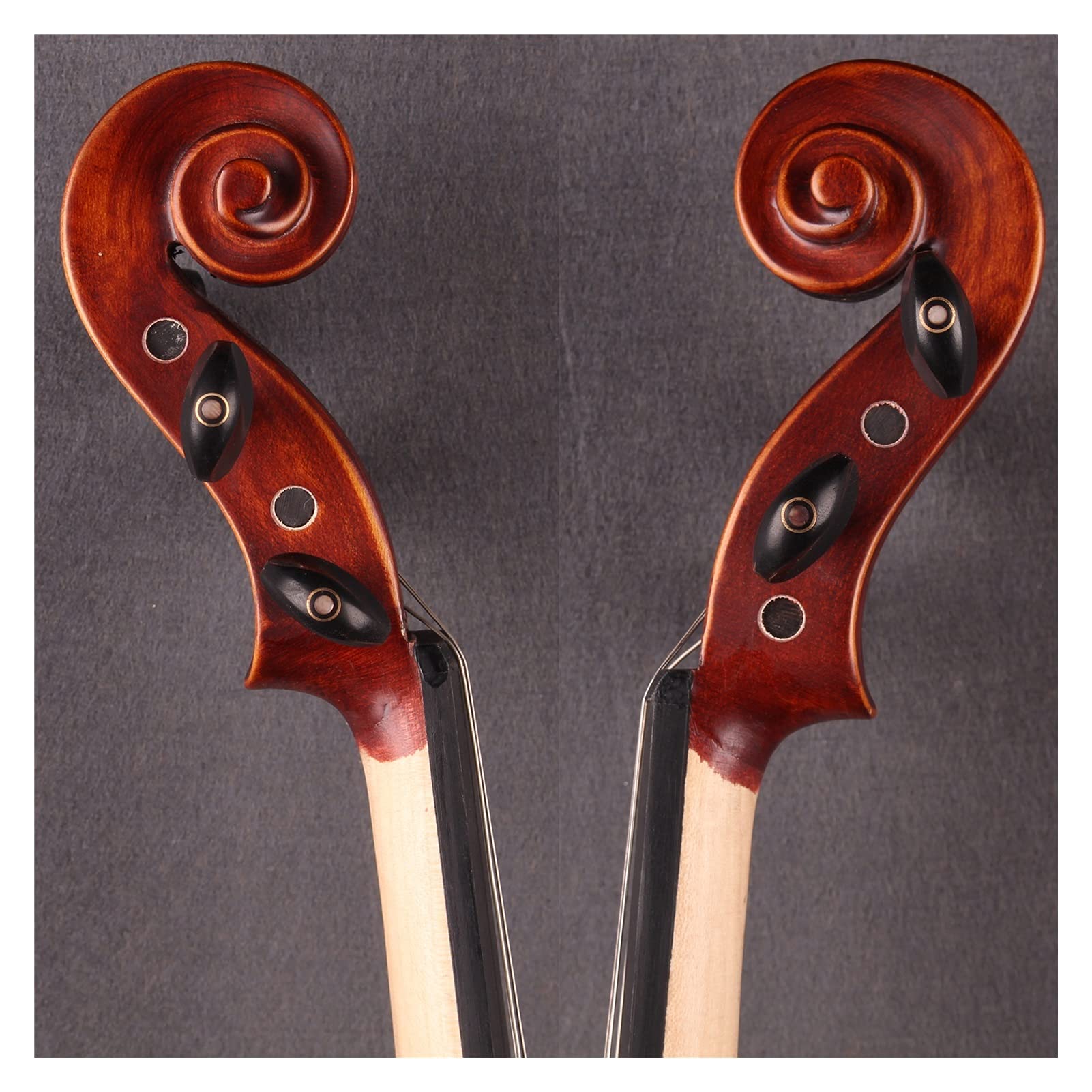 3/4, 1/4, 1/2, 1/8, 4/4 Antiguo Flame Flame Flame Matte Matte Hecho A Mano Violín violín para niños (Color : 3/4)