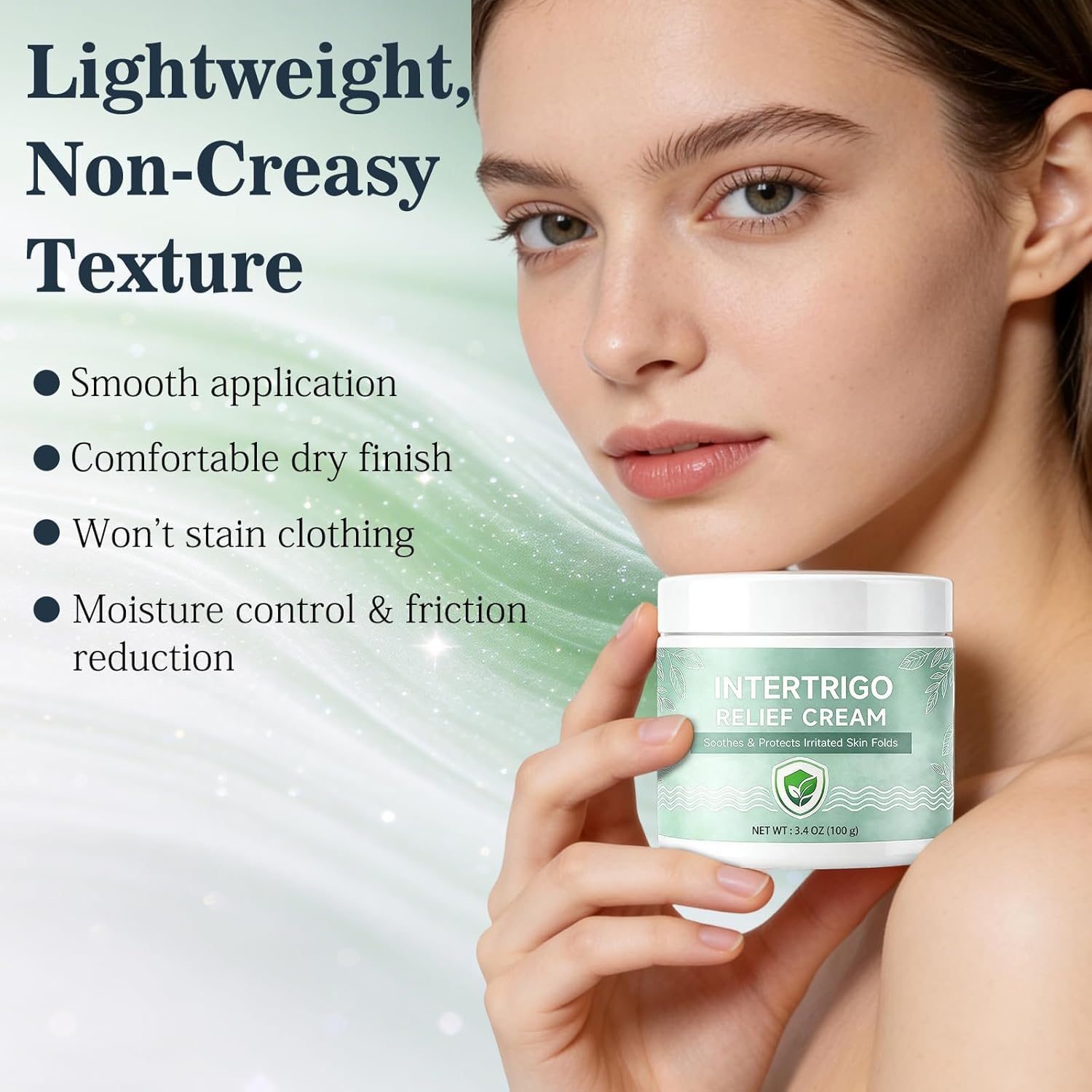 Intertrigo Cream, Skin Fold Care & Chafing Support Cream, Helps Soothe Irritated Skin and Reduce Friction, Supports Skin Comfort, Fast-Drying Non-Greasy Formula for Daily Use image 3