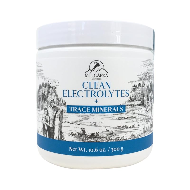 Mt. Capra Suplemento de Eletrólitos com Minerais Traço, potássio acima de 600 mg por porção, 30 porções, 297 g