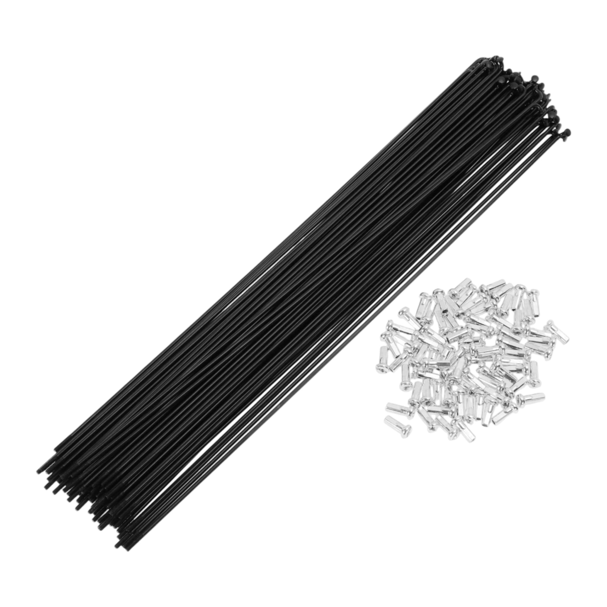 TUCKBOLD 72 Set 14G Bicycle Spokes 283mm Bike Wheel Spokes Carbon Steel Black