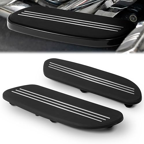 Insertos para tabla de suelo para piloto delantero para Harley '12-'16 FLD y '86-'17 Softail, modelos Touring y Trike 86 y posteriores equipados con