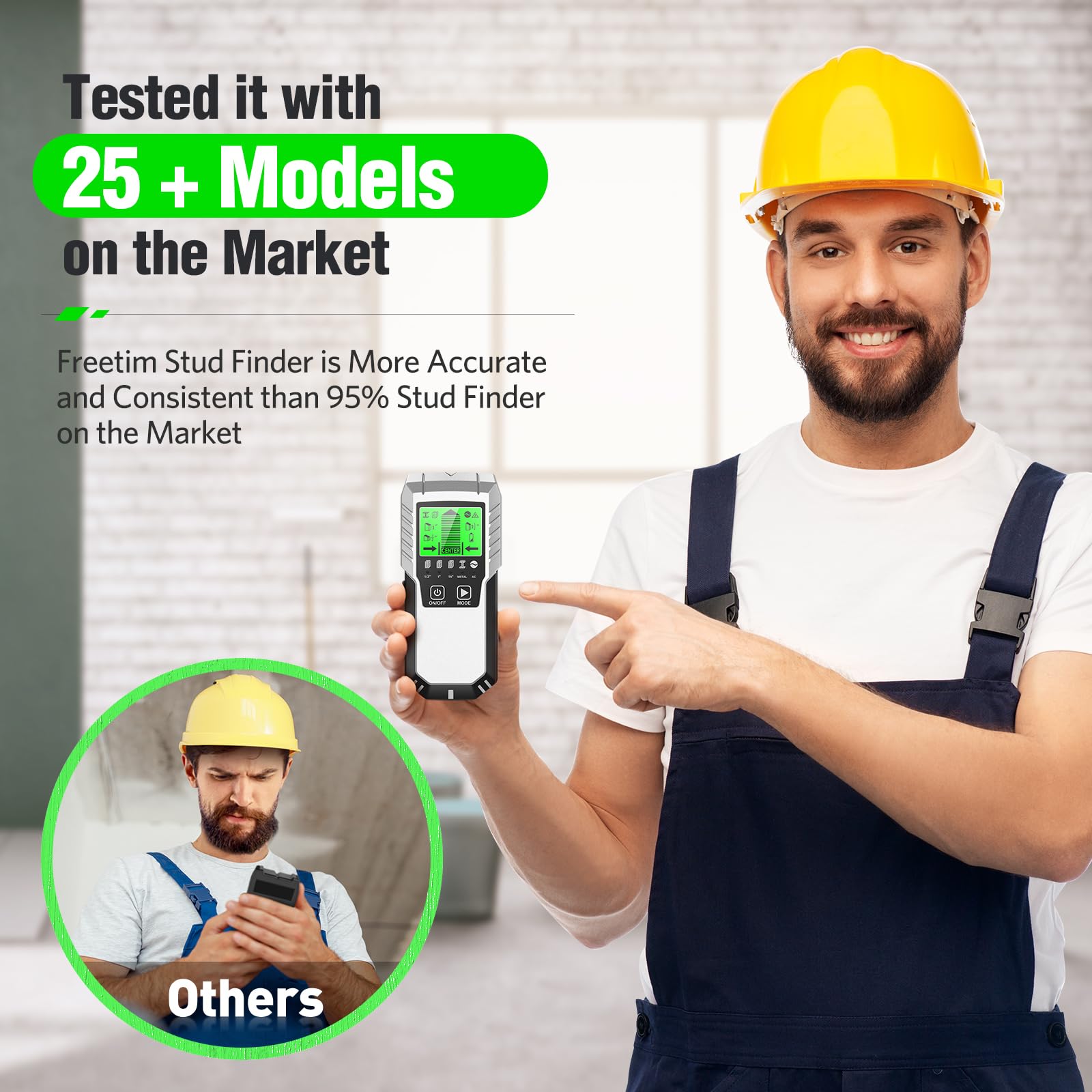 Snapklik.com : Stud Finder Wall Scanner Detector - 5 In 1 Electronic ...