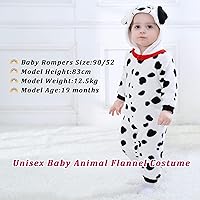 Vista 28 de TONWHAR Baby Boy's Girl's Animal Bodysuit Infant And Toddler's Romper Jumpsuit Halloween Costume Partywear Mono marrón