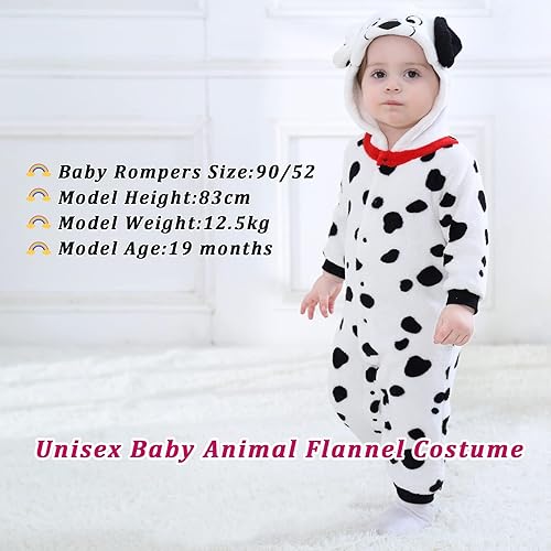 Miniatura 28 de TONWHAR Baby Boy's Girl's Animal Bodysuit Infant And Toddler's Romper Jumpsuit Halloween Costume Partywear Mono marrón