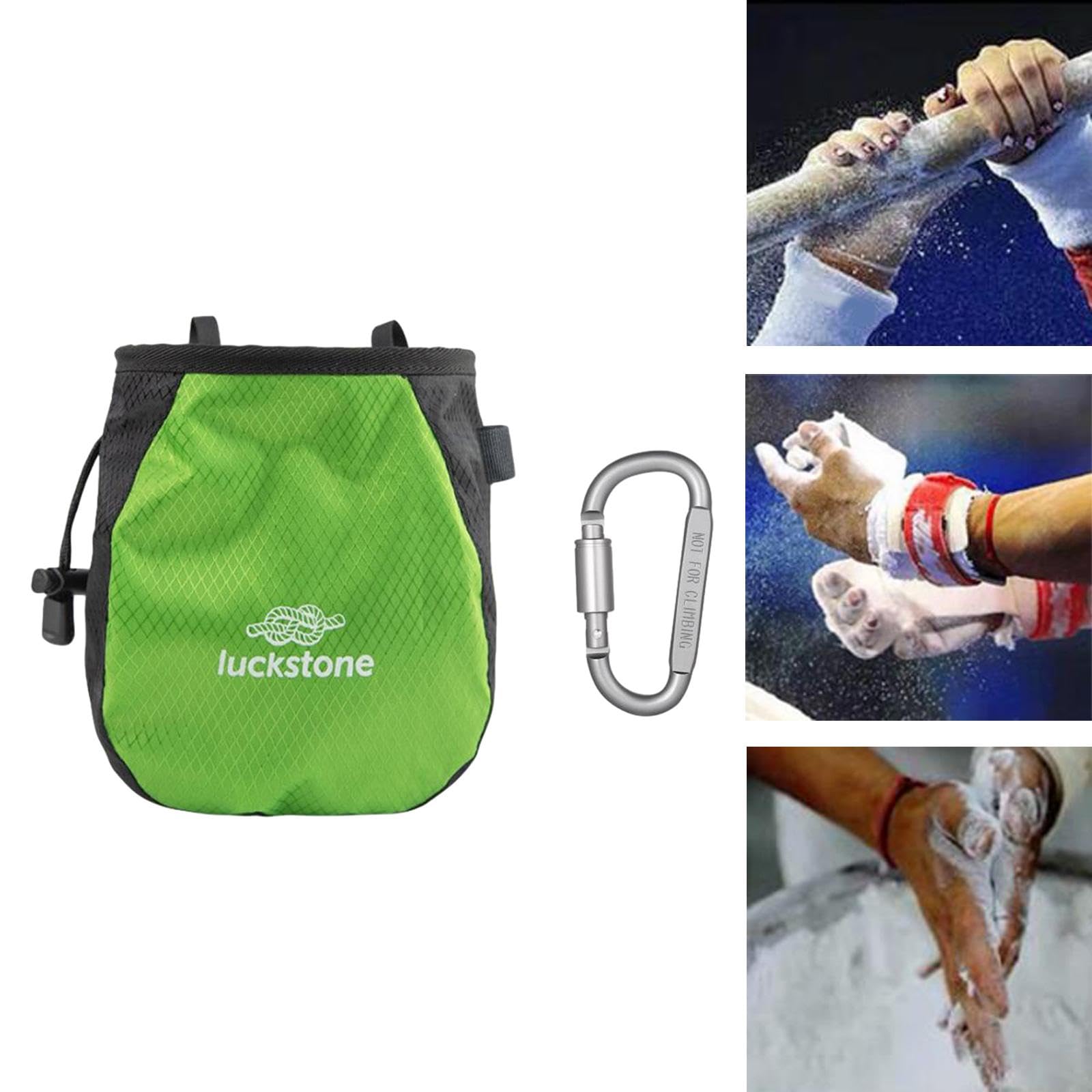rockible Custodia Porta Magnesite con Cinturino in Vita Regolabile Tasche Ricaricabili Confezione Porta Magnesite per Allenamento, Palestra
