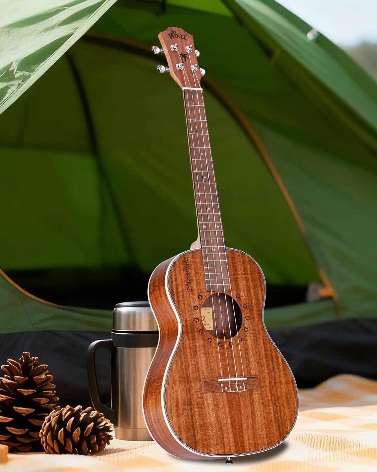 Winzz Ukulele Concerto 30 pollici adulti bambini principianti set ukulele legno KOA migliore per i professionisti