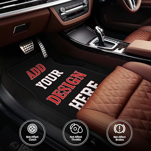 Miniatura 4 de Tapetes Personalizados para Automóvil 4 Piezas Tapetes de Piso Personalizados para Automóviles SUV Sedán Camión Camioneta Tapetes de Piso
