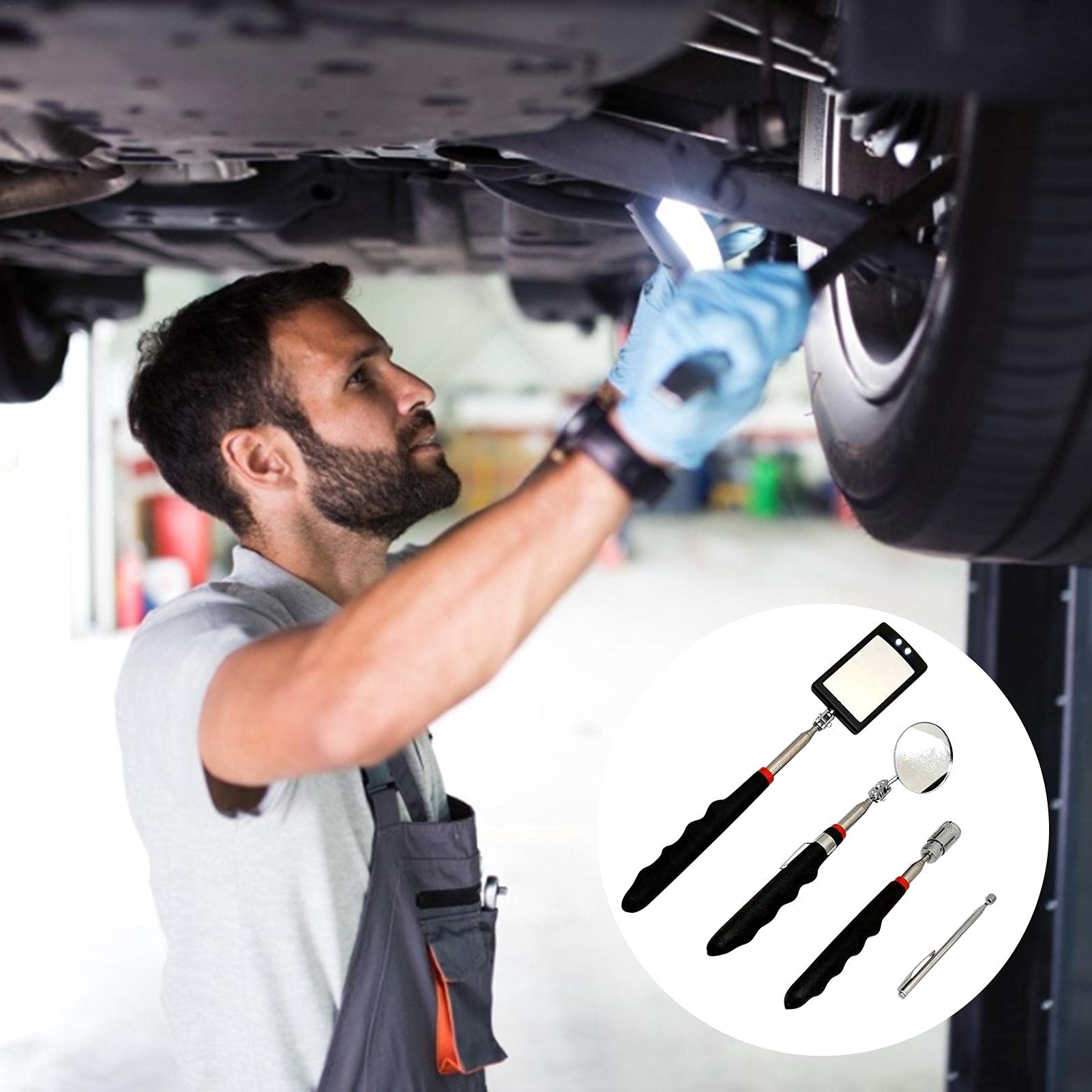 BGS 3176 Telescopische inspectiespiegel | 200 mm | Automotive Line