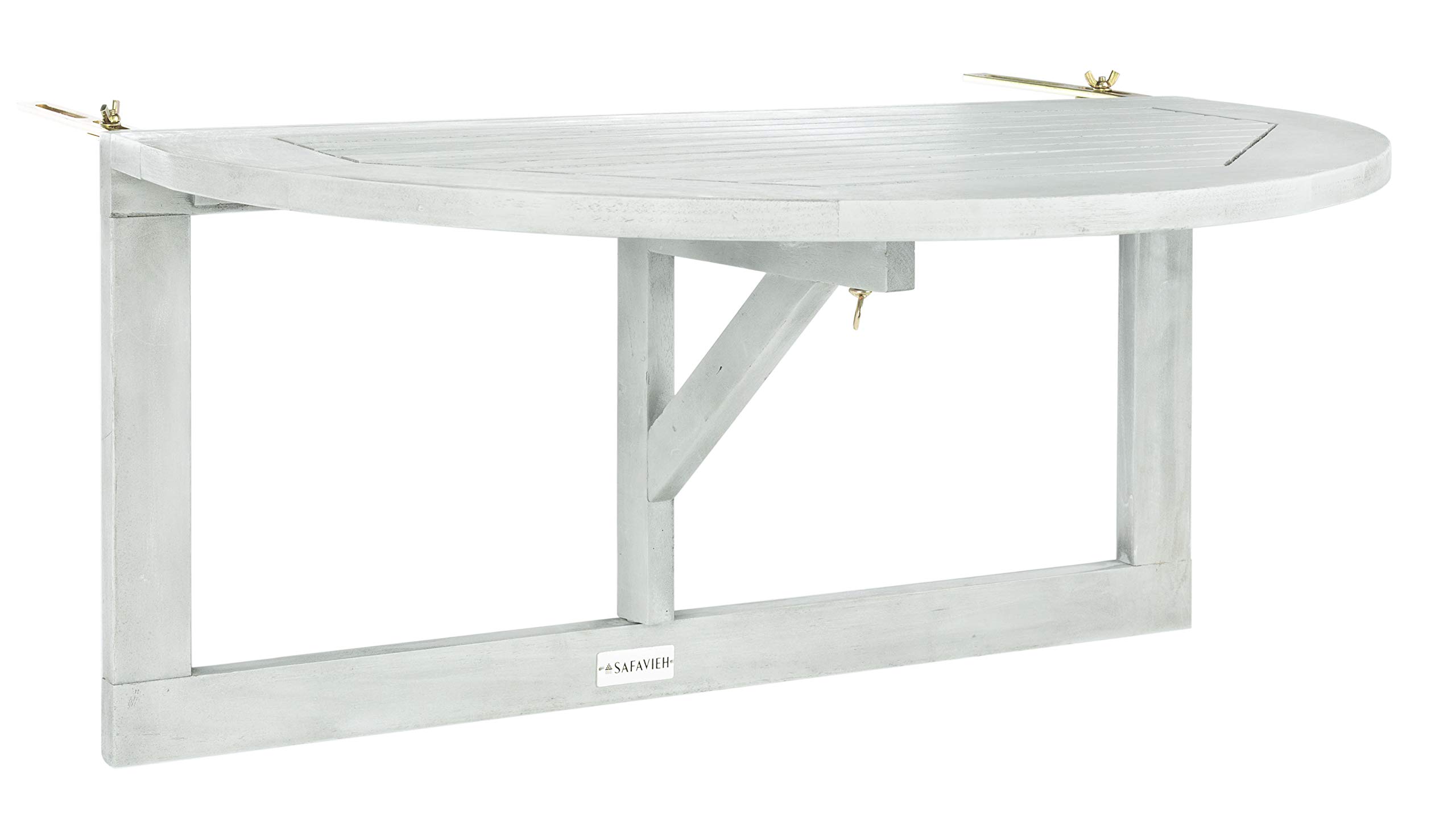 Safavieh PAT7045B Outdoor Collection Owens Grey Wash Balcony Hanging Half Table-image-33