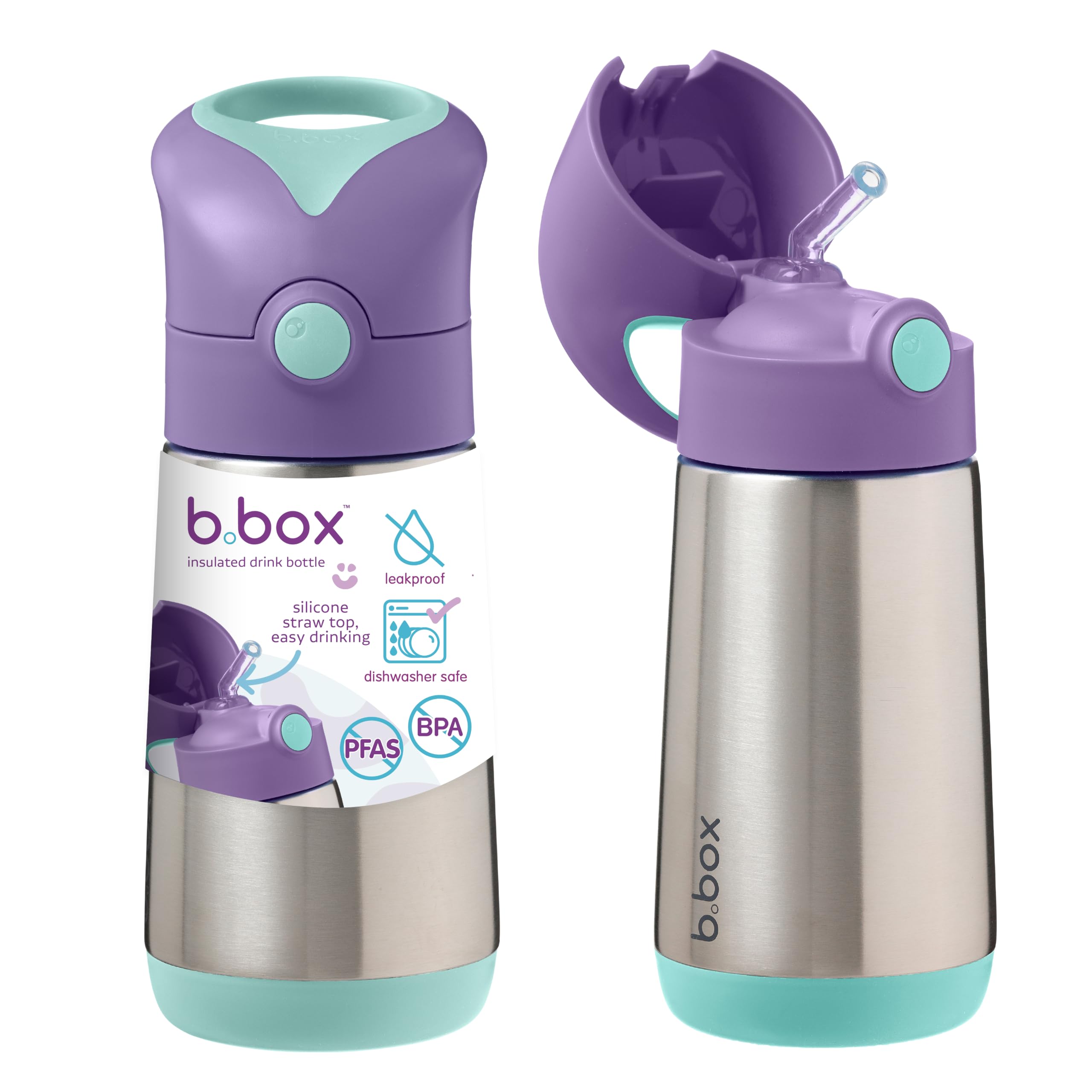 Amazon.com: b.box Insulated Water Bottle for Kids, 12 oz Toddler