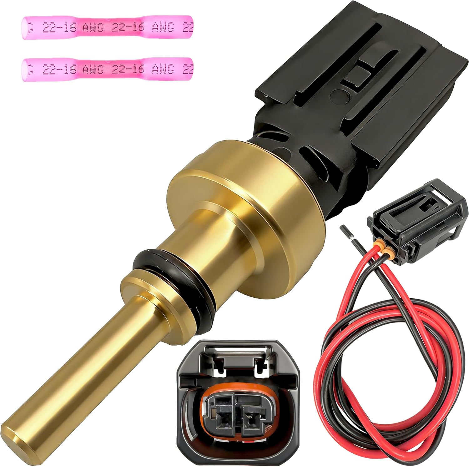 8942233040 Engine Coolant Temperature Sensor with Wiring Harness Kit Compatible with Lexus Toyota Models - ES250, ES300H, Camry, RAV4, Corolla, Sienna, Tundra, Prius - Replace# TX319 211-2017